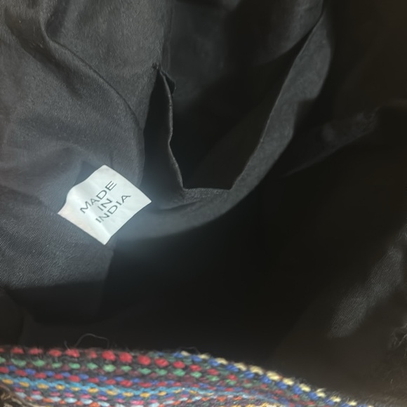 Woven Medium Size Backpack Purse Southwestern Design Baja Style - Picture 4 of 6